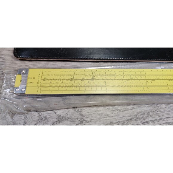 Vintage Pickett 902-ES All Metal Slide Ruler w/Original Box & Instructions, Case - Picture 4 of 15